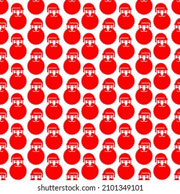 Christmas pattern seamless. Santa icon pattern seamless. symbol new year texture
