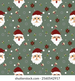 Christmas pattern, seamless, special occasion, wrapping paper, tiles