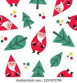 Christmas Pattern, Seamless Vector Background.