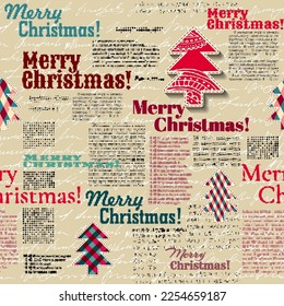 Christmas pattern. Seamless vector design background.