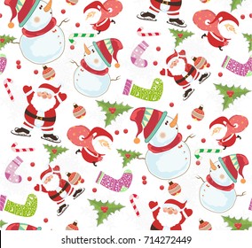 christmas pattern seamless vectors