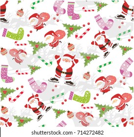 christmas pattern seamless vectors