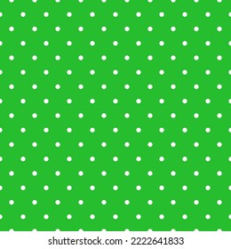 Christmas pattern. Seamless Xmas background. New year wrapping paper. Holiday geometric texture with polka dot ornament. Set festive textile prints. Green vector illustration