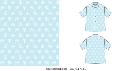 Christmas pattern shirt or Christmas shirt, Vector about pixel pattern for making fabric or background.