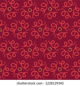 Christmas pattern with simple swirls for stationery, gift wrap, Christmas decor, home decor, invitations.