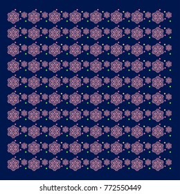 Christmas pattern snow flakes vector design