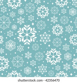 Christmas Pattern Snowflake Background
