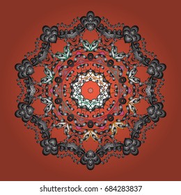 Christmas pattern with snowflakes abstract background. Vector illustration. Background. Snowflakes. Holiday design for Christmas and New Year fashion prints.