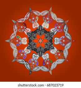 Christmas pattern with snowflakes abstract background. Holiday design for Christmas and New Year fashion prints. Background. Vector illustration. Snowflakes.