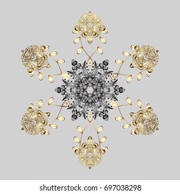 Christmas pattern with snowflakes abstract background. Vector illustration. Background. Snowflakes. Holiday design for Christmas and New Year fashion prints.