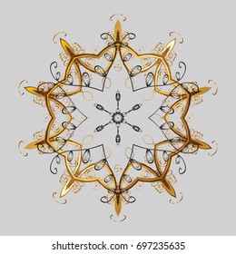 Christmas pattern with snowflakes abstract background. Background. Holiday design for Christmas and New Year fashion prints. Snowflakes. Vector illustration.