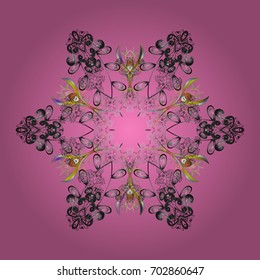 Christmas pattern with snowflakes abstract background. Snowflakes. Vector illustration. Background. Holiday design for Christmas and New Year fashion prints.