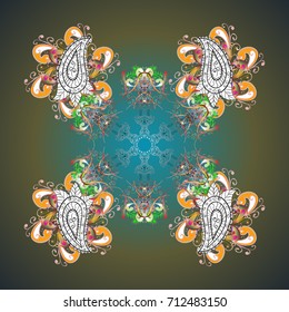 Christmas pattern with snowflakes abstract background. Vector illustration. Holiday design for Christmas and New Year fashion prints. Snowflakes Background.