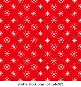 Christmas pattern with snowflakes vector
