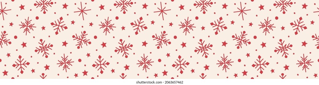 Patrón navideño con copos de nieve. Concepto de fondo de escritorio. Cartel. Vector