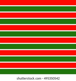 Christmas Pattern stripe seamless red green and white colors. Merry Christmas abstract background vector horizontal. Gift wrap paper design for holidays season.