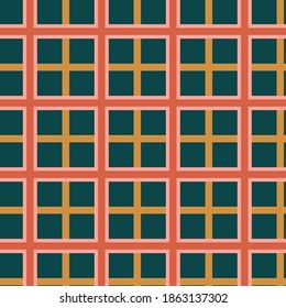Christmas pattern. Tattersall or windowpane background. Seamless pattern for wallpaper, web sites, wrapping paper, for fashion prints, fabric, design.