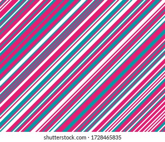 Christmas pattern, texture of canes and lollipops. Diagonal lines, stripes, vector illustration