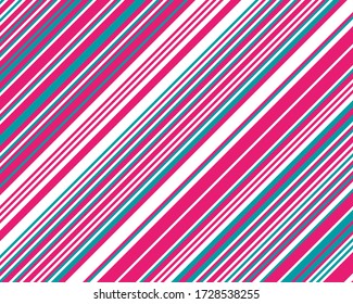 Patrón navideño, textura de cañas y ollipops. Líneas diagonales, bandas, ilustración vectorial