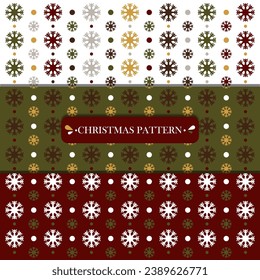 Christmas pattern and texture, snowflakes in vintage colors, merry christmas