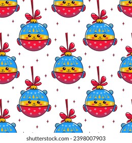 Christmas pattern, Christmas toys, Christmas balls, Ukraine