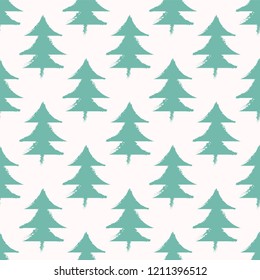 Christmas Pattern with Trees
