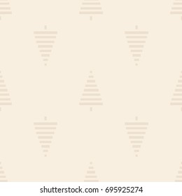 Christmas pattern with trees. Simple, winter background graphic to print on fabric, paper, gift wrapping, packaging, scrap-booking, covers, backdrops, Wallpapers, web. Seamless vector illustration