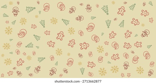 christmas pattern for tshirt, wrapping paper, and other for christmas merchand