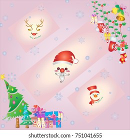christmas pattern vector create for wallpaper, gift package, decarate room, cover paper and happy new year calendar. merry christmas illustration.