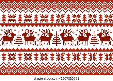 Christmas pattern vector illustration. Brown background in vector format. Download Christmas wallpaper. High quality EPS vector and high resolution images for New Year clothing patterns and decoration