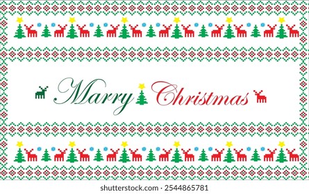 Christmas pattern vector illustration on white background
