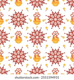 Christmas Pattern. Vector Illustrator Art Digital file Download for print, printable, wallpaper, background, rug, card, book cover, textile, gift wrapper and many projects.