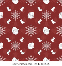 Christmas Pattern - Vector Illustrator Digital file Download for print, printable, wallpaper, background, gift wrapper, rug and many projects.