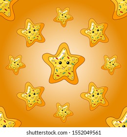 Christmas pattern: yellow
cute stars