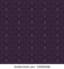 Christmas patterns design with purple background. Eps 10 vector file.