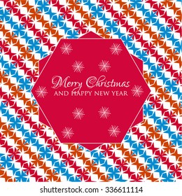 Christmas patterns Merry Christmas and Happy New Year Invitation patterns. Pattern in zigzag