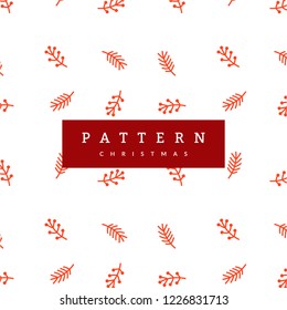 Christmas patterns On White