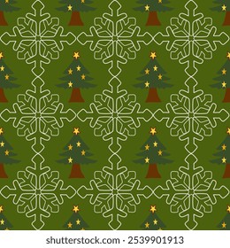 Christmas patterns, Christmas trees, Merry Christmas, Happy New Year, Christmas designs for gift wrap, textiles, decorations, wallpaper.