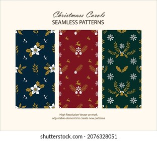 Christmas patterns, xmas pattern, Christmas design, packaging, print ready design for Christmas, vector design, fabric printing patterns, wrapping sheet patterns 