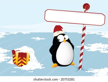 Christmas penguin