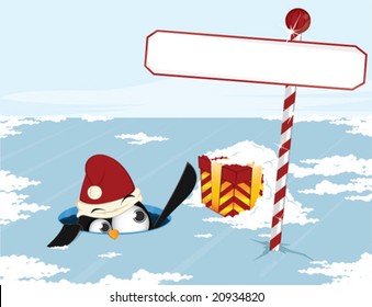 Christmas penguin