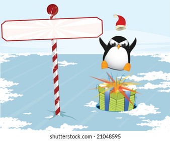 Christmas penguin