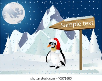 Christmas penguin