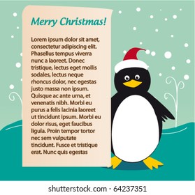Christmas penguin
