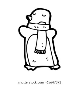 christmas penguin cartoon