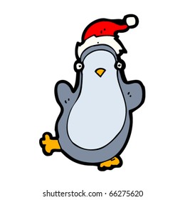 christmas penguin cartoon