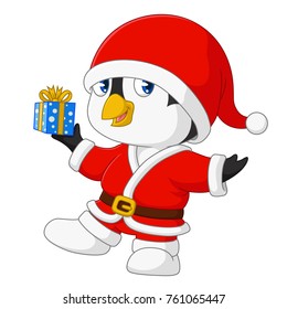 christmas penguin cartoon