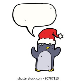 christmas penguin cartoon