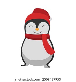 Christmas Penguin Celebration in Festive Season