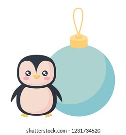 Christmas penguin design 